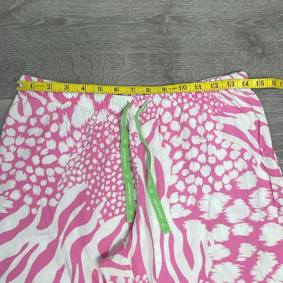 Victoria’s Secret Flannel Pajama Pants Pink White Leopard S - Picture 8 of 15